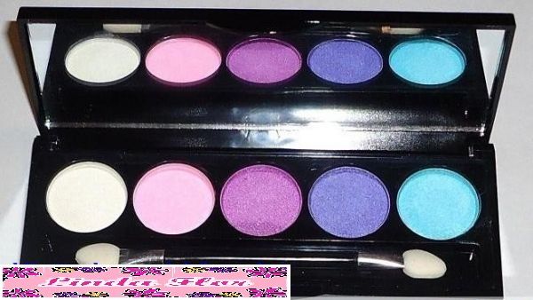 Paleta de Sombras 5 cores metálicas