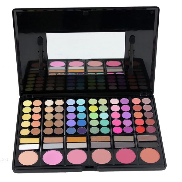 Paleta 78 cores - Sombras e Blushes