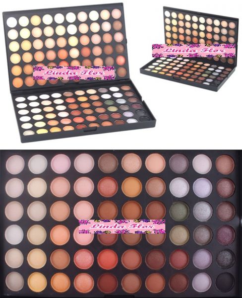 Paleta de Sombras Profissional - 120 cores neutras